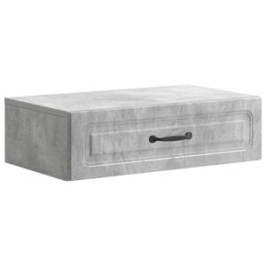 vidaXL N&aacute;stěnn&yacute; bočn&iacute; stůl Betonově &scaron;ed&aacute; 59 x 34,5 x 17 cm