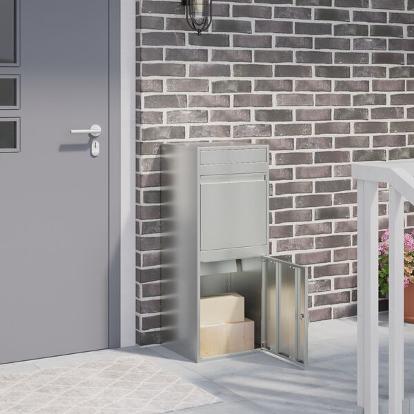 vidaXL Schr&aacute;nka na bal&iacute;ky Čern&aacute; 41 x 38 x 103 cm Pozinkovan&aacute; ocel