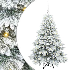 vidaXL Uměl&yacute; v&aacute;nočn&iacute; stromeček s 150 LED diodami B&iacute;l&aacute; 120 cm PE a PVC