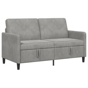 vidaXL Sofa s &uacute;ložn&yacute;m prostorem Světle &scaron;ed&aacute; 152 x 78 x 87 cm Polyester