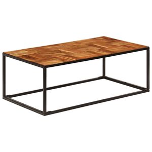 vidaXL Konferenčn&iacute; stolek 110 x 60 x 40 cm masivn&iacute; ak&aacute;cie a ocel