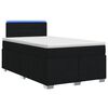 vidaXL Postel boxspring s matrac&iacute; s čelo Čern&aacute; 120 x 190 cm Textil