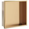vidaXL Nika do sprchov&eacute;ho koutu brou&scaron;en&aacute; zlat&aacute; 32x32x9cm nerezov&aacute; ocel