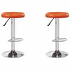 vidaXL Barov&aacute; stolička 2 pcs 31 x 31 x 87 cm Uměl&aacute; kůže Otočn&eacute;