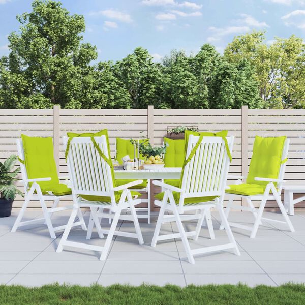 vidaXL Podu&scaron;ky na židli s vysok&yacute;m opěradlem 6 ks jasně zelen&eacute; oxford