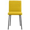 vidaXL J&iacute;deln&iacute; židle 6 ks žlut&eacute; samet