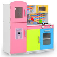 vidaXL Dětská kuchyňka MDF 80 x 30 x 85 cm vícebarevná