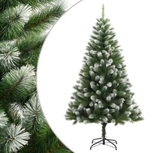 vidaXL Uměl&yacute; skl&aacute;pěc&iacute; v&aacute;nočn&iacute; stromek se sněhem 150 cm