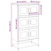 vidaXL Skř&iacute;ň highboard olivově zelen&aacute; 68x39x123 cm ocel