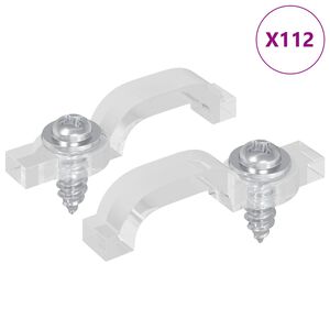 vidaXL LED p&aacute;sek spony 2 pcs Transparentn&iacute; 23,8 x 7,3 x 4,3 mm