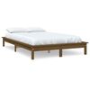 vidaXL R&aacute;m postele medově hněd&yacute; 135 x 190 cm masivn&iacute; borovice Double