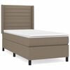 vidaXL Box spring postel s matrac&iacute; taupe 90x200 cm textil