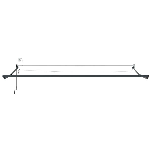 vidaXL Elektrick&yacute; skl&aacute;dac&iacute; r&aacute;m mark&yacute;zy Antracit 4 &times; 3 m Hlin&iacute;k