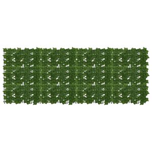 vidaXL Clona na balkon s listy Zelen&aacute; 200 x 75 cm Polyethylen a l&aacute;tka