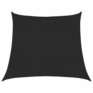 vidaXL St&iacute;nic&iacute; plachta 160 g/m&sup2; lichoběžn&iacute;k čern&aacute; 4/5 x 4 m HDPE