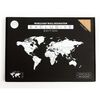 MiMi Innovations Dřevěn&aacute; n&aacute;stěnn&aacute; mapa světa Exclusive dub 130 x 78 cm