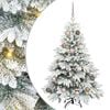 vidaXL Uměl&yacute; v&aacute;nočn&iacute; stromeček s 150 LED diodami B&iacute;l&aacute; 120 cm PE a PVC