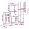 vidaXL 4d&iacute;ln&yacute; set koupelnov&eacute;ho n&aacute;bytku dub sonoma kompozitn&iacute; dřevo
