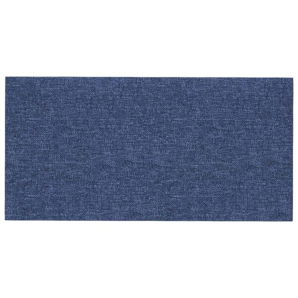 vidaXL N&aacute;stěnn&yacute; čeln&iacute;k 12 pcs Modr&aacute; 30 x 15 cm textil