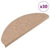 vidaXL Samolepic&iacute; podložky na schody 30 ks B&eacute;žov&aacute; 65x22,5x3,5 cm