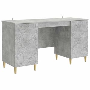 vidaXL Stůl Betonově &scaron;ed&aacute; Kompozitn&iacute; dřevo 142,5 x 50 x 75 cm