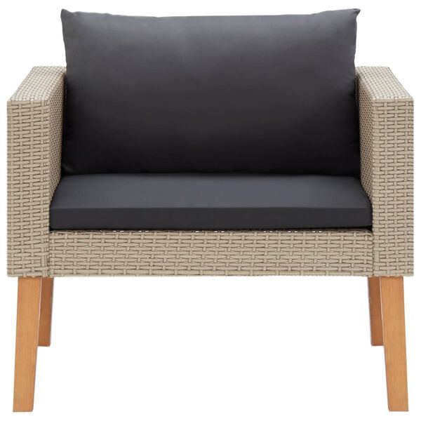 vidaXL 5d&iacute;ln&aacute; zahradn&iacute; sedac&iacute; souprava s podu&scaron;kami polyratan b&eacute;žov&aacute;