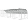 vidaXL Kurn&iacute;k proti zdi Stř&iacute;brn&aacute; 600 x 150 x 215 cm Pozinkovan&aacute; ocel