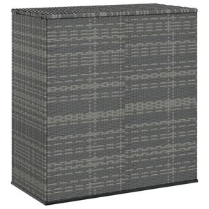 vidaXL Zahradn&iacute; &uacute;ložn&yacute; box PE ratan 100 x 49 x 103,5 cm &scaron;ed&yacute;