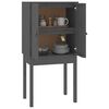 vidaXL Skříň highboard šedá 60x40x120 cm masivní borové dřevo