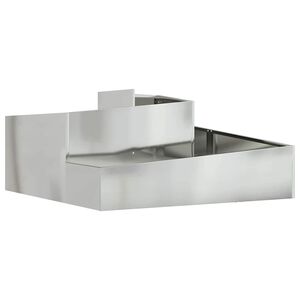 vidaXL Zahradn&iacute; pěstebn&iacute;k Stř&iacute;brn&aacute; 100 x 100 x 50 cm Pozinkovan&aacute; ocel