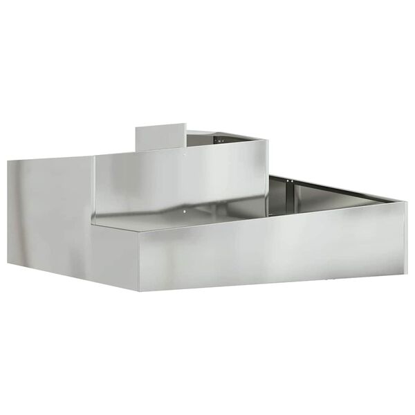 vidaXL Zahradn&iacute; pěstebn&iacute;k Stř&iacute;brn&aacute; 100 x 100 x 50 cm Pozinkovan&aacute; ocel