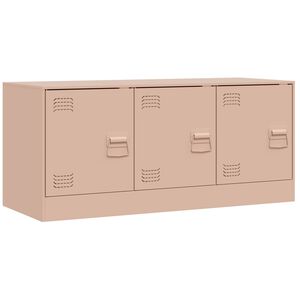 vidaXL TV skř&iacute;ňka růžov&aacute; 99 x 39 x 44 cm ocel