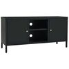vidaXL TV stolek čern&yacute; 105 x 35 x 52 cm ocel a sklo