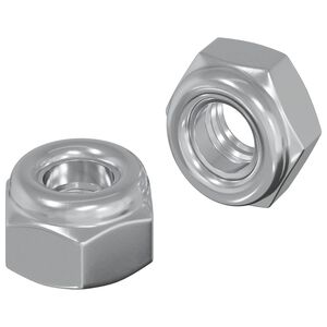 vidaXL Matice 2 ks Stř&iacute;brn&aacute; M6 x 10 mm Železo