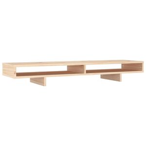 vidaXL Stojan na monitor 100x27x14 cm masivn&iacute; borov&eacute; dřevo