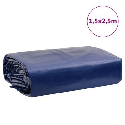 vidaXL Plachta modrá 1,5 x 2,5 m 650 g/m²