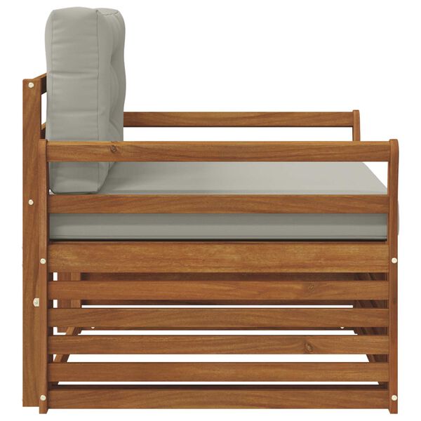 vidaXL Venkovn&iacute; pohovkov&aacute; souprava Masivn&iacute; ak&aacute;ciov&eacute; dřevo a polyester