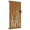 vidaXL Zahradn&iacute; branka 85 x 175 cm z cortenov&eacute; oceli, design s tr&aacute;vou