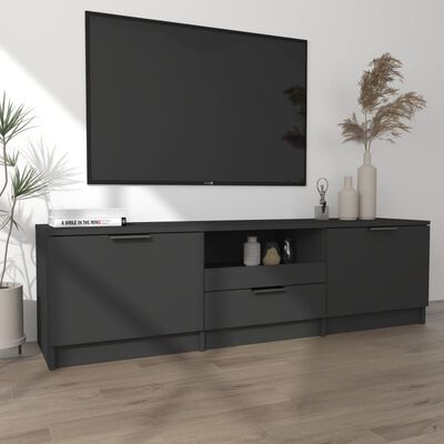 vidaXL TV skříňka černá 140 x 35 x 40 cm kompozitní dřevo