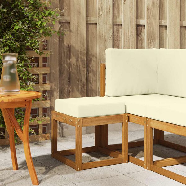 vidaXL Outdoorov&yacute; stoličkov&yacute; benč Masivn&iacute; ak&aacute;tov&eacute; dřevo Př&iacute;rodn&iacute;