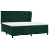 vidaXL Box spring postel s matrac&iacute; tmavě zelen&aacute; 200x200 cm samet