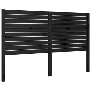 vidaXL Čelo postele čern&eacute; 166 x 4 x 100 cm masivn&iacute; borovice