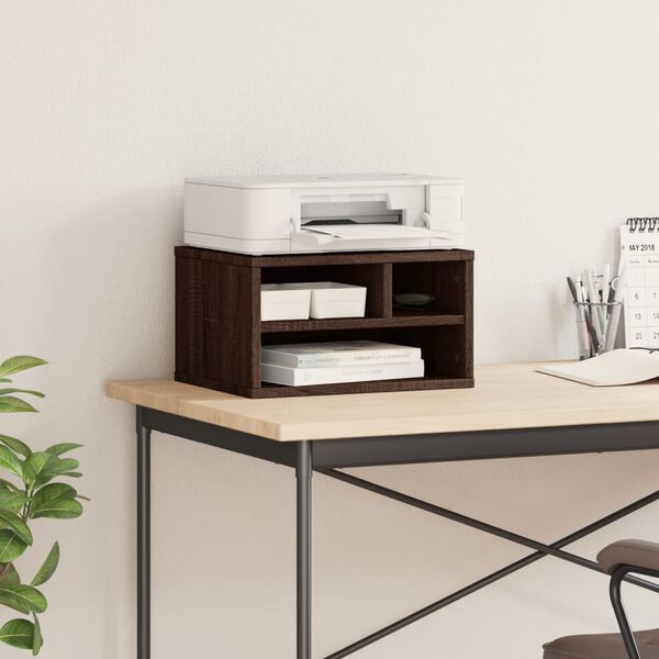 vidaXL Stojan na tisk&aacute;rnu hněd&yacute; dub 40 x 32 x 22,5 cm kompozitn&iacute; dřevo