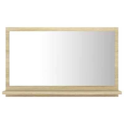 vidaXL Koupelnové zrcadlo dub sonoma 60 x 10,5 x 37 cm dřevotříska