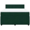vidaXL Box spring postel s matrac&iacute; tmavě zelen&aacute; 160x200 cm samet