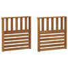 vidaXL Opěrky 2 pcs Hněd&aacute; 60 x 6 x 61 cm kompozitn&iacute; dřevo