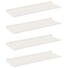vidaXL Plovouc&iacute; police N&aacute;stěnn&yacute; 4 pcs B&iacute;l&yacute; 60 x 18 x 2,5 cm Ocel