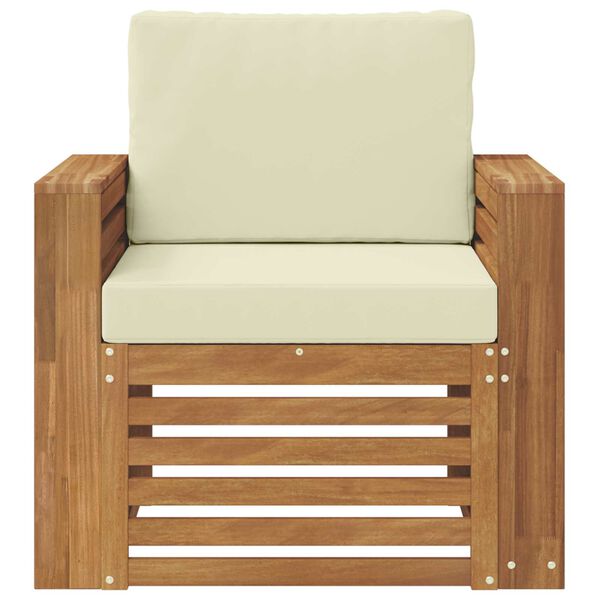 vidaXL Venkovn&iacute; pohovkov&aacute; souprava Masivn&iacute; ak&aacute;ciov&eacute; dřevo a polyester