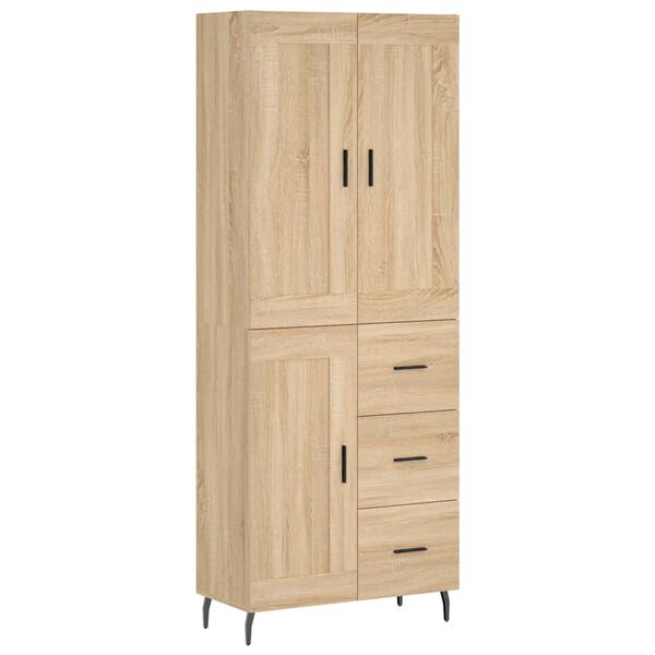 vidaXL Skř&iacute;ň highboard dub sonoma 69,5 x 34 x 180 cm kompozitn&iacute; dřevo