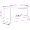 vidaXL Úložný box dub artisan 30 x 50 x 28 cm kompozitní dřevo